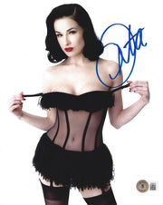 Dita Von Teese Signed 8x10 Photo Beckett COA - Item #15