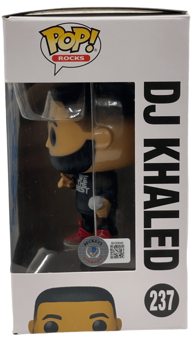 DJ Khaled Signed Funko Beckett COA - Detail View