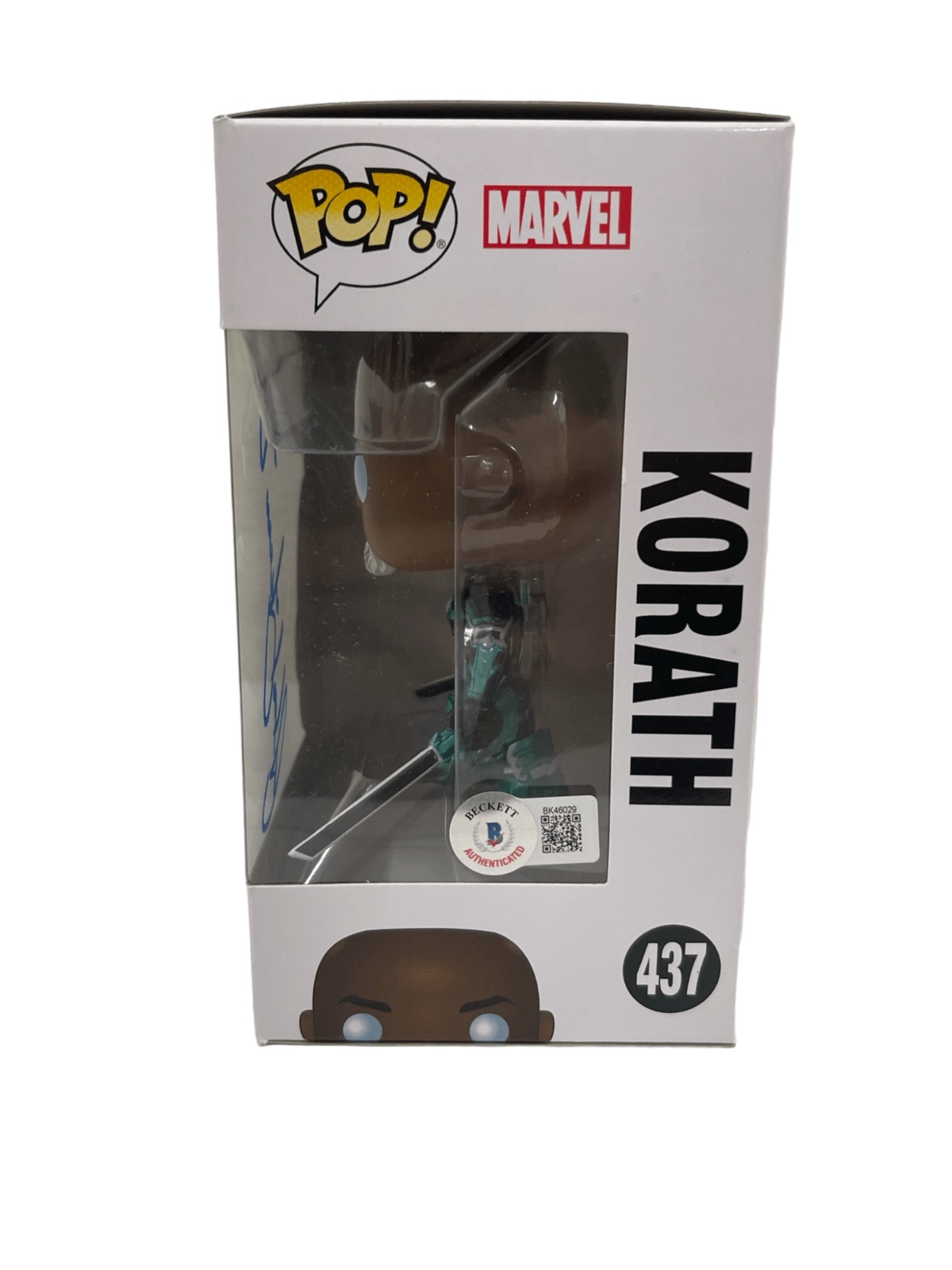 Djimon Hounsou Signed Funko from Captain Marvel Beckett COA - Detail View