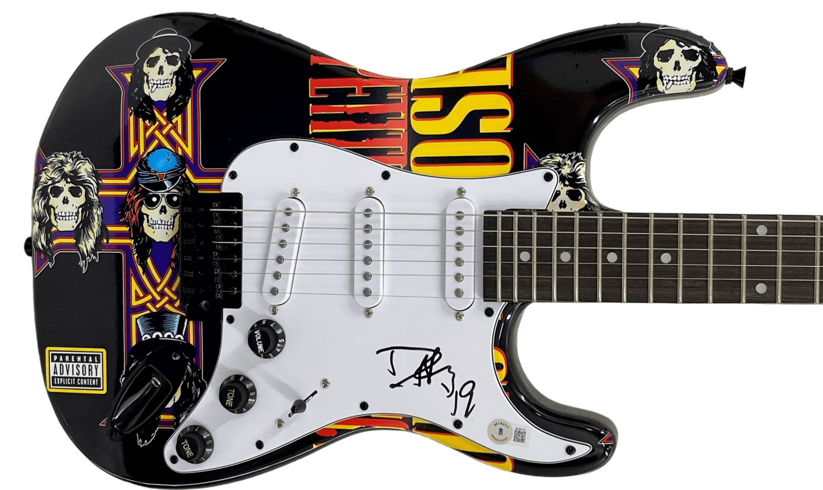 Duff McKagan of Guns N' Roses Authentic Autographed Full Size Custom Electric Guitar