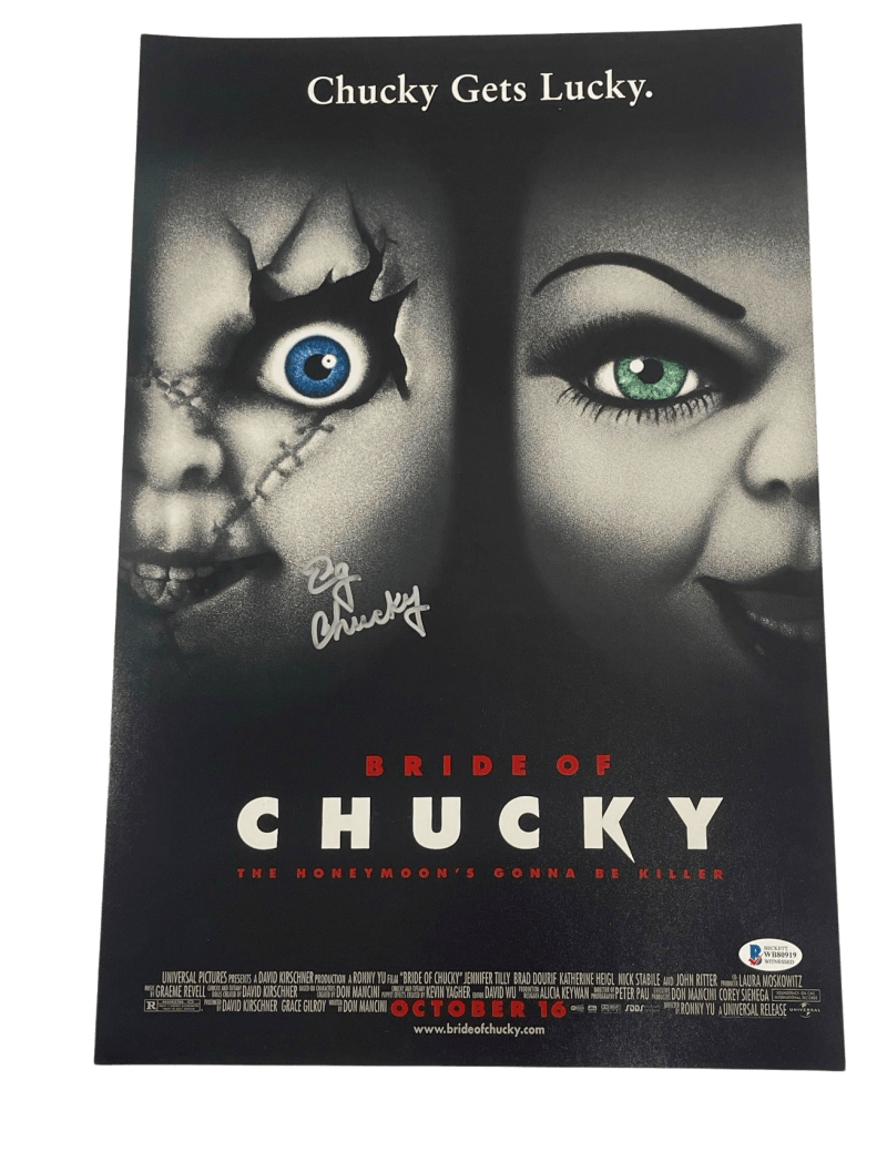Ed Gale Signed 12x18 Photo from Bride of Chucky Beckett COA