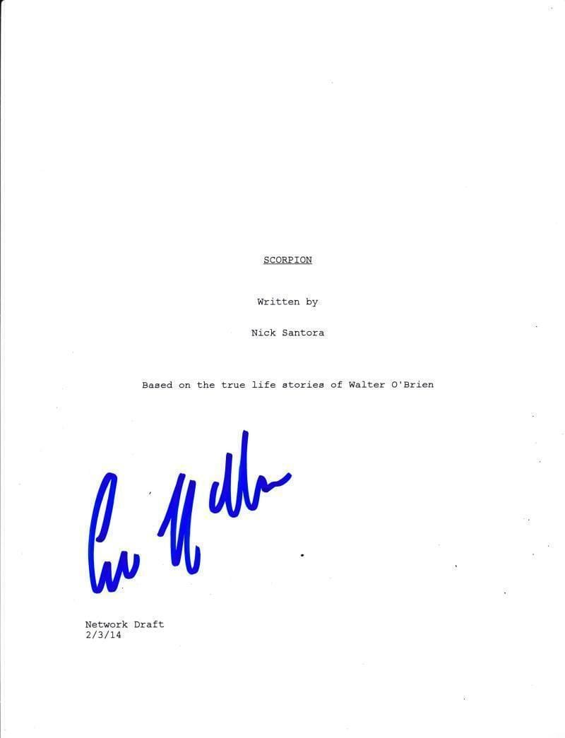 Eddie Kaye Thomas Authentic Autographed 'Scorpion' Script - Prime Time Signatures - TV & Film