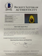 Eddie Vedder of Pearl Jam Signed Vinyl Record Beckett COA - Item #2 - Detail View