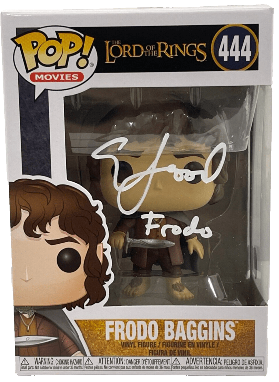 Elijah Wood Authentic Autographed Lord of the Rings Funko Beckett