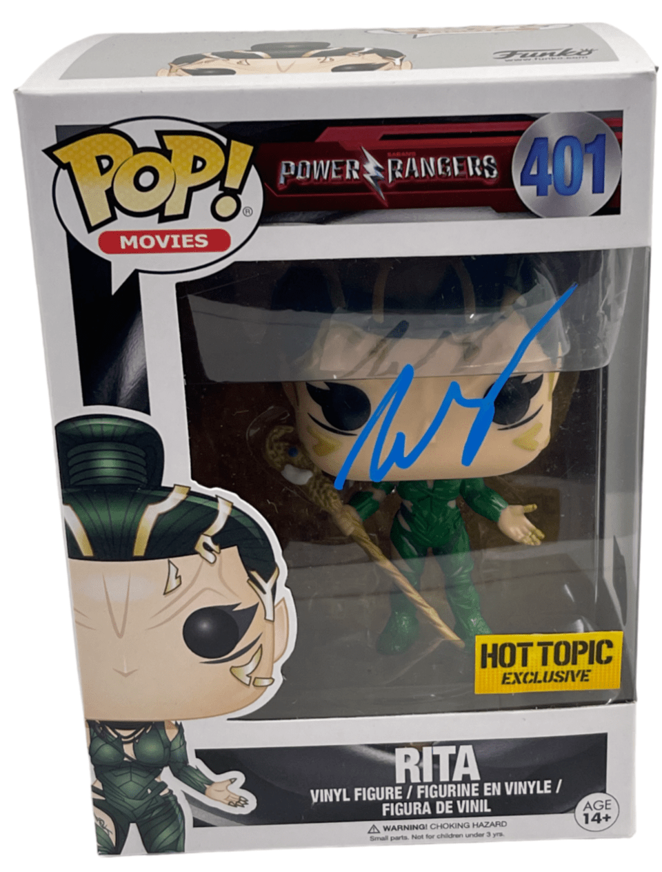 Elizabeth Banks Authentic Autographed Rita Power Rangers 401 Funko Pop Figure