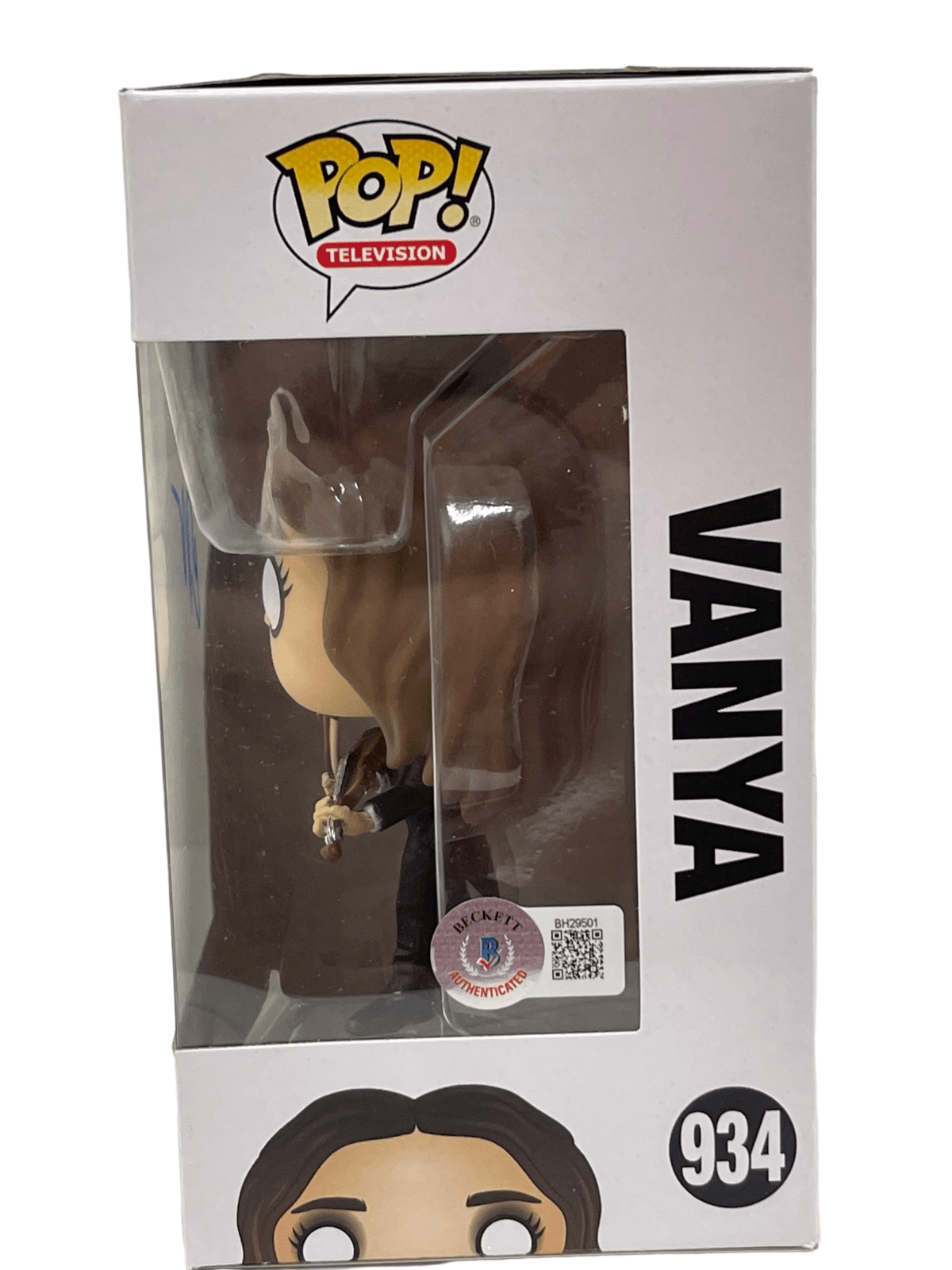 Elliot Page Signed Funko from The Umbrella Academy Beckett COA - Item #2 - Detail View