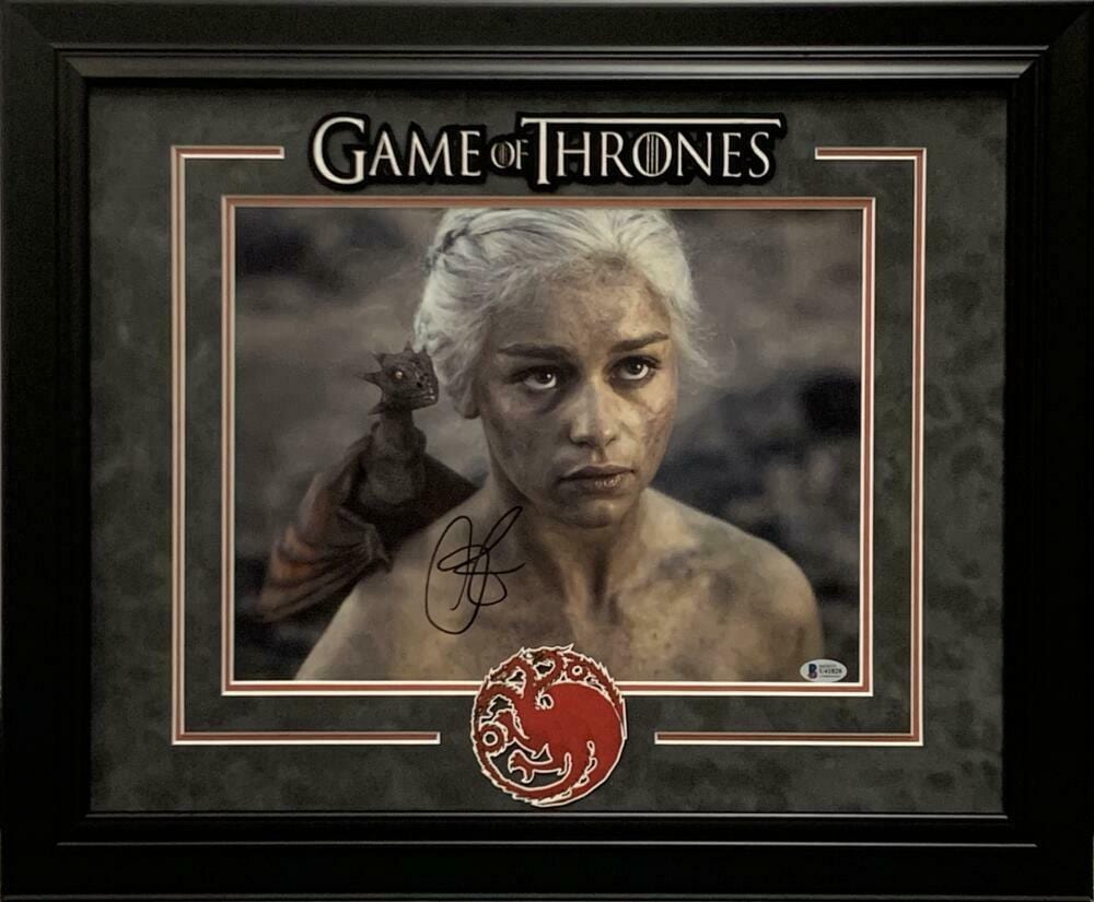 Emilia Clarke Signed 11x14 Photo from Game of Thrones Beckett COA - Item #3