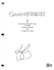 Emilia Clarke Signed Script from Game of Thrones Beckett COA