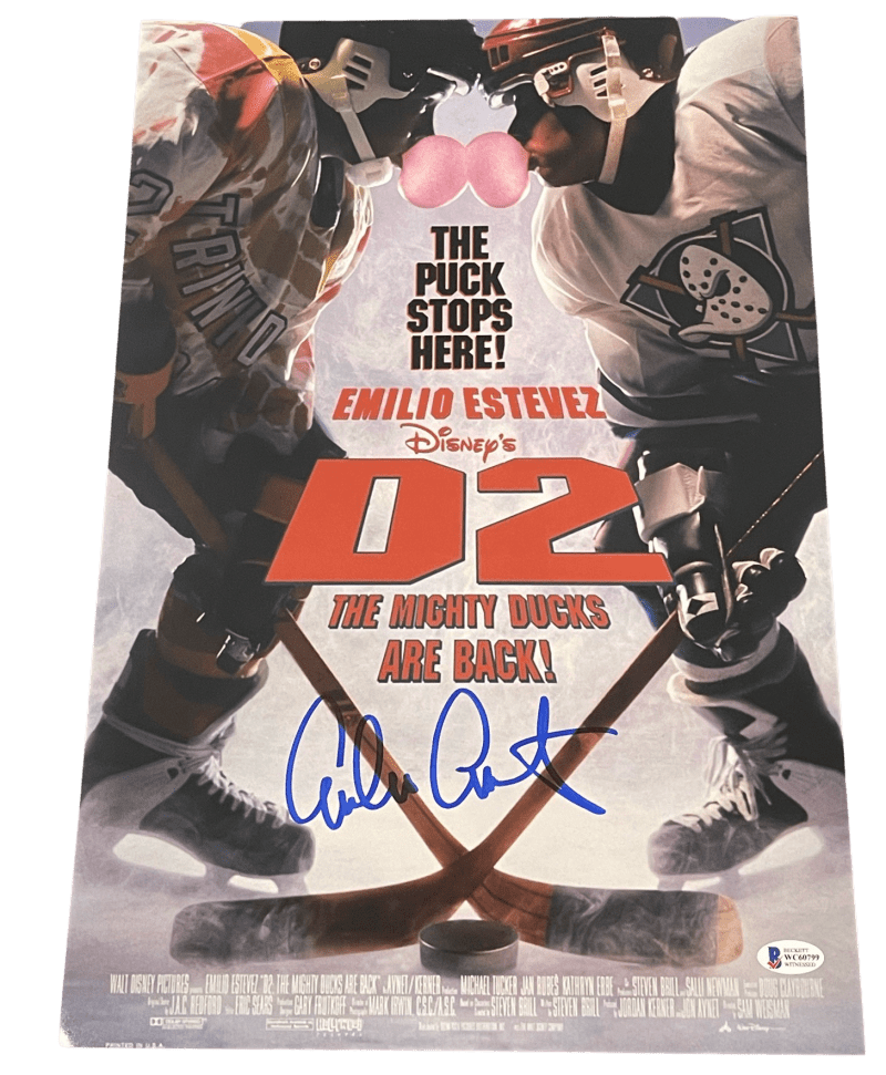 Emilio Estevez Signed 12x18 Photo from The Mighty Ducks Beckett COA - Item #3