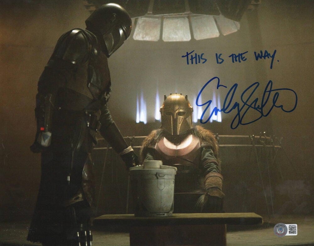 Emily Swallow Signed 11x14 Photo from The Mandalorian Beckett COA