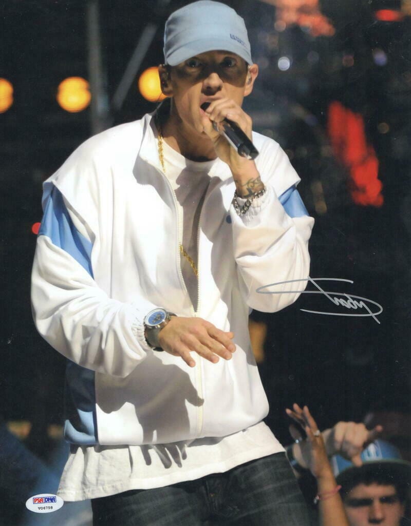 Eminem Marshall Mathers Authentic Autographed 11x14 Photo