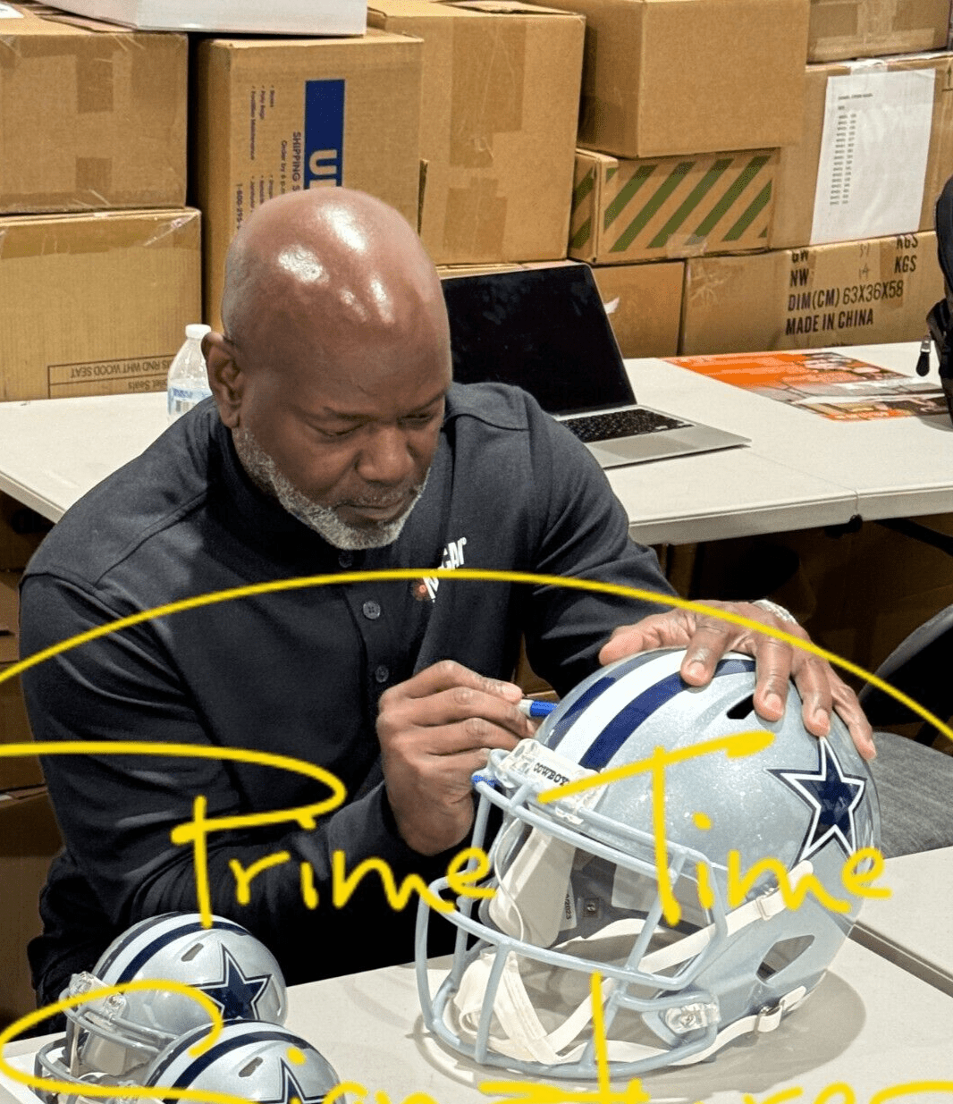 Emmitt Smith Signed Helmet - Beckett COA