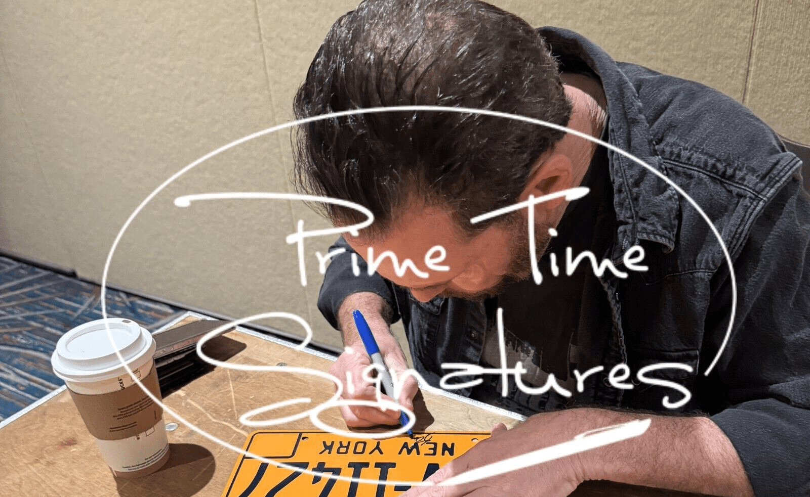 Adrian Grenier Signed License Plate from Entourage Certified Authentic - View 4