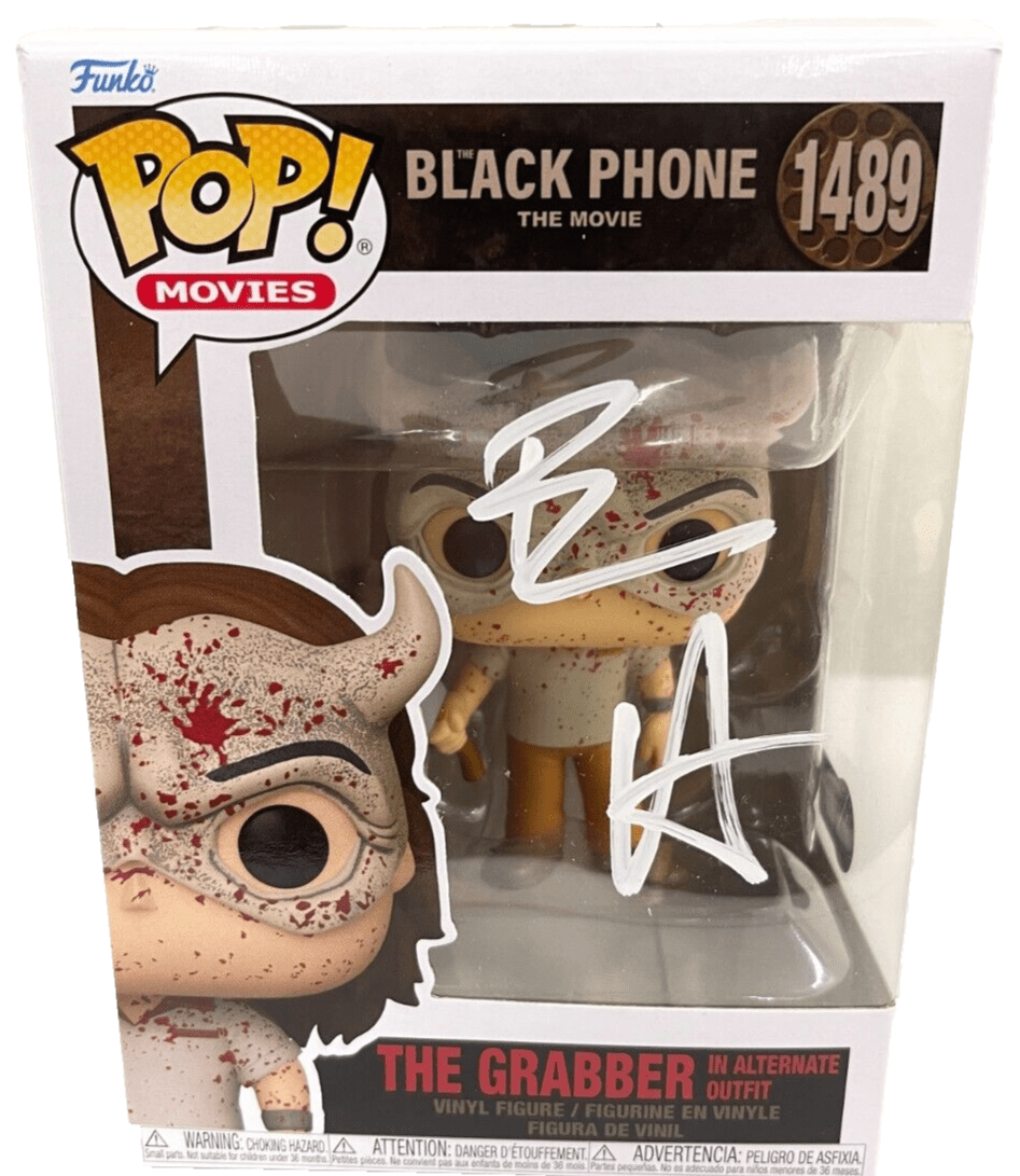 Ethan Hawke Authentic Autographed The Grabber in Alternative Outfit Black Phone the Movie 1489 Funko Pop Figure