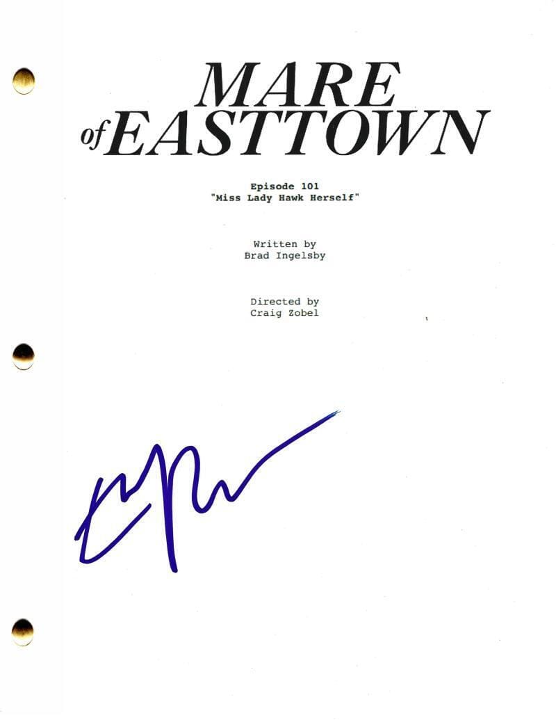 Evan Peters Signed Script from Mare of Easttown Certified Authentic