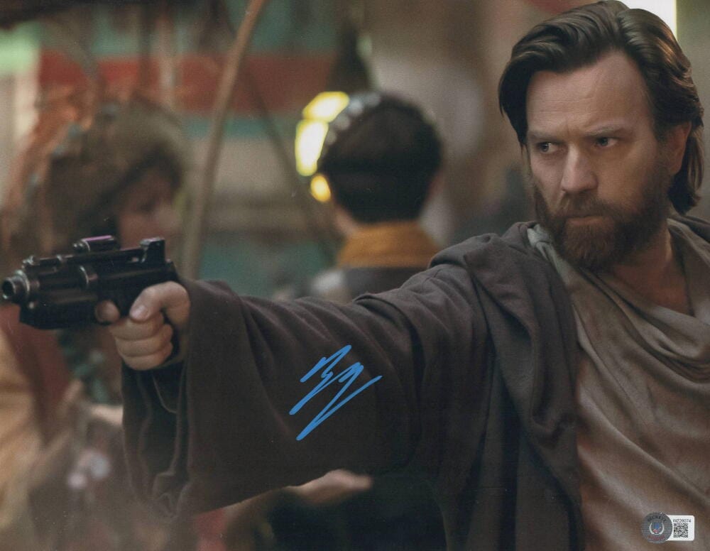 Ewan McGregor Authentic Autographed 11x14 Metallic Photo
