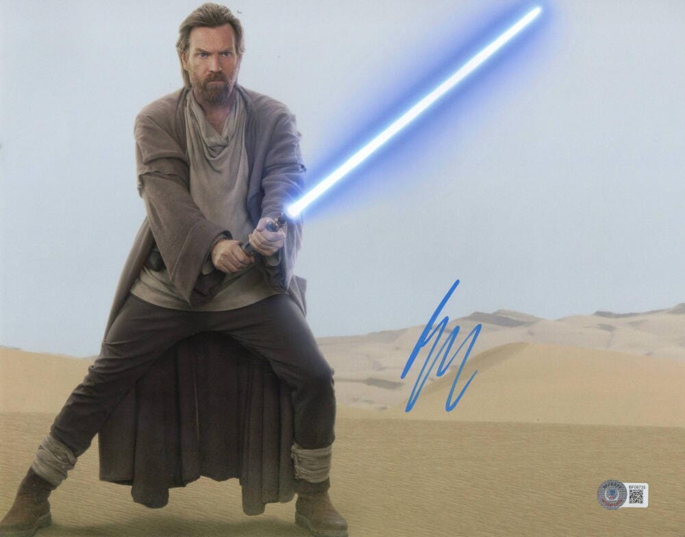 Ewan McGregor Signed 11x14 Photo Beckett COA - Item #5
