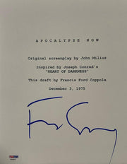 Francis Ford Coppola Signed Script from Apocalypse Now Beckett COA