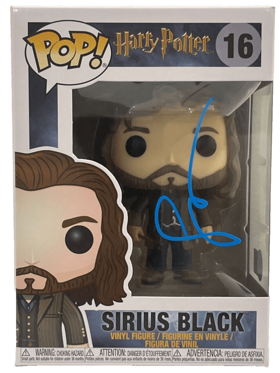 Gary Oldman Authentic Autographed Sirius Black Harry Potter 16 Funko Pop Figure