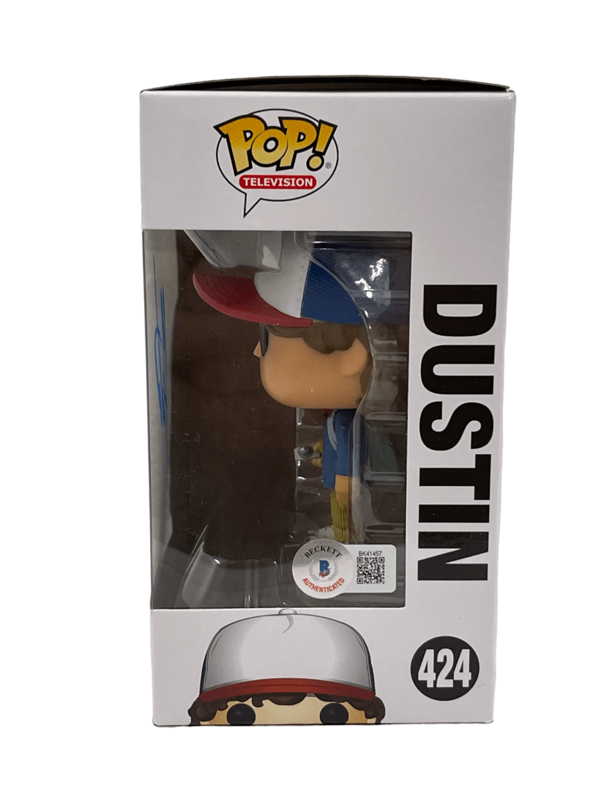 Gaten Matarazzo Signed Funko from Stranger Things Beckett COA - Item #3 - Detail View