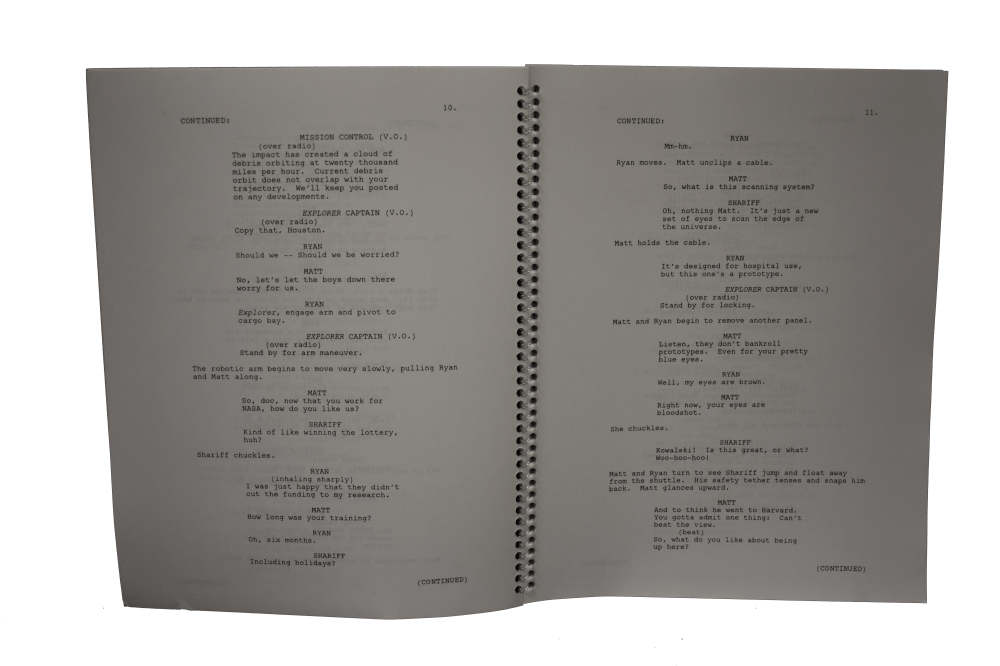 Gravity Script George Clooney Autographed Gravity Script | Beckett COA