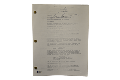 George Lucas Authentic Autographed Indiana Jones and the Last Crusade Script - Prime Time Signatures - TV & Film