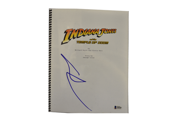 George Lucas Authentic Autographed Indiana Jones and the Temple of Doom Script - Prime Time Signatures - TV & Film