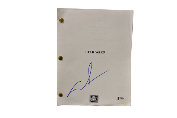 George Lucas Authentic Autographed Star Wars A New Hope Script - Prime Time Signatures - TV & Film