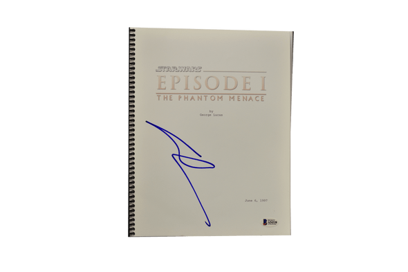 George Lucas Authentic Autographed Star Wars Episode 1 Script - Prime Time Signatures - TV & Film