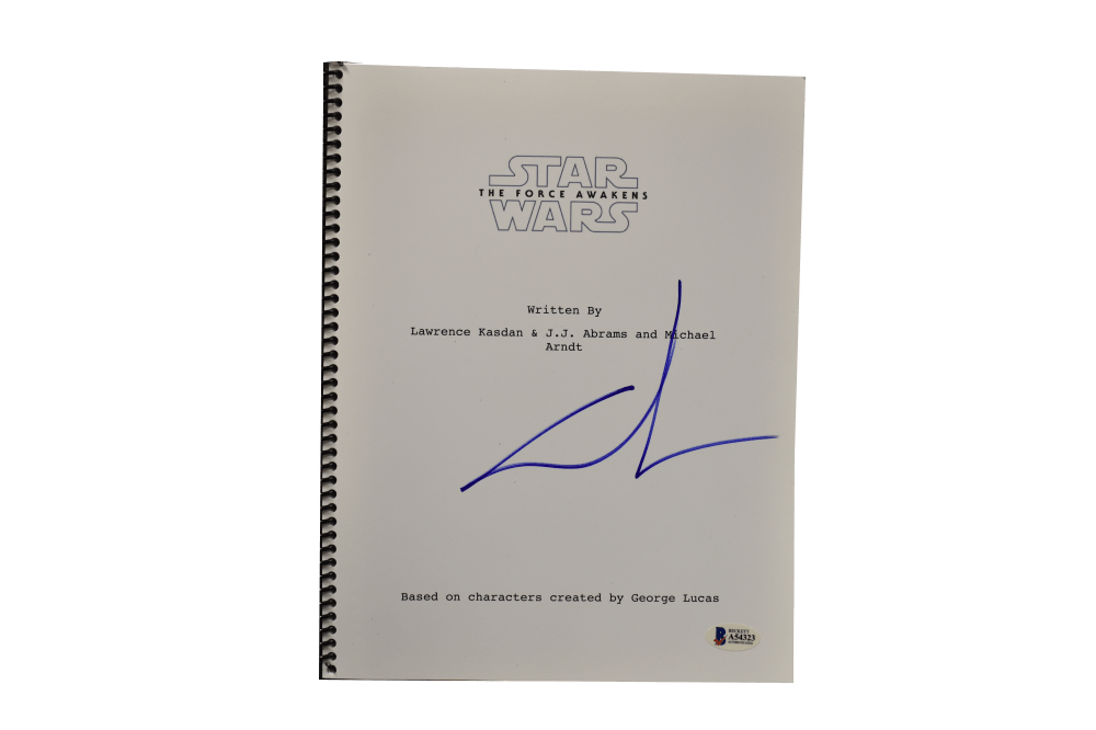 George Lucas Authentic Autographed Star Wars The Force Awakens Script - Prime Time Signatures - TV & Film