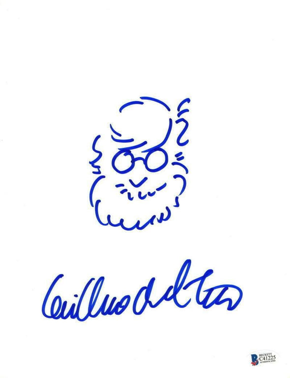 Guillermo Del Toro Authentic Autographed Original Sketch 8.5x11 - Prime Time Signatures - TV & Film