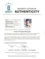 Harrison Ford Signed 8x10 Photo from Indiana Jones Beckett COA - Item #1 - Detail View