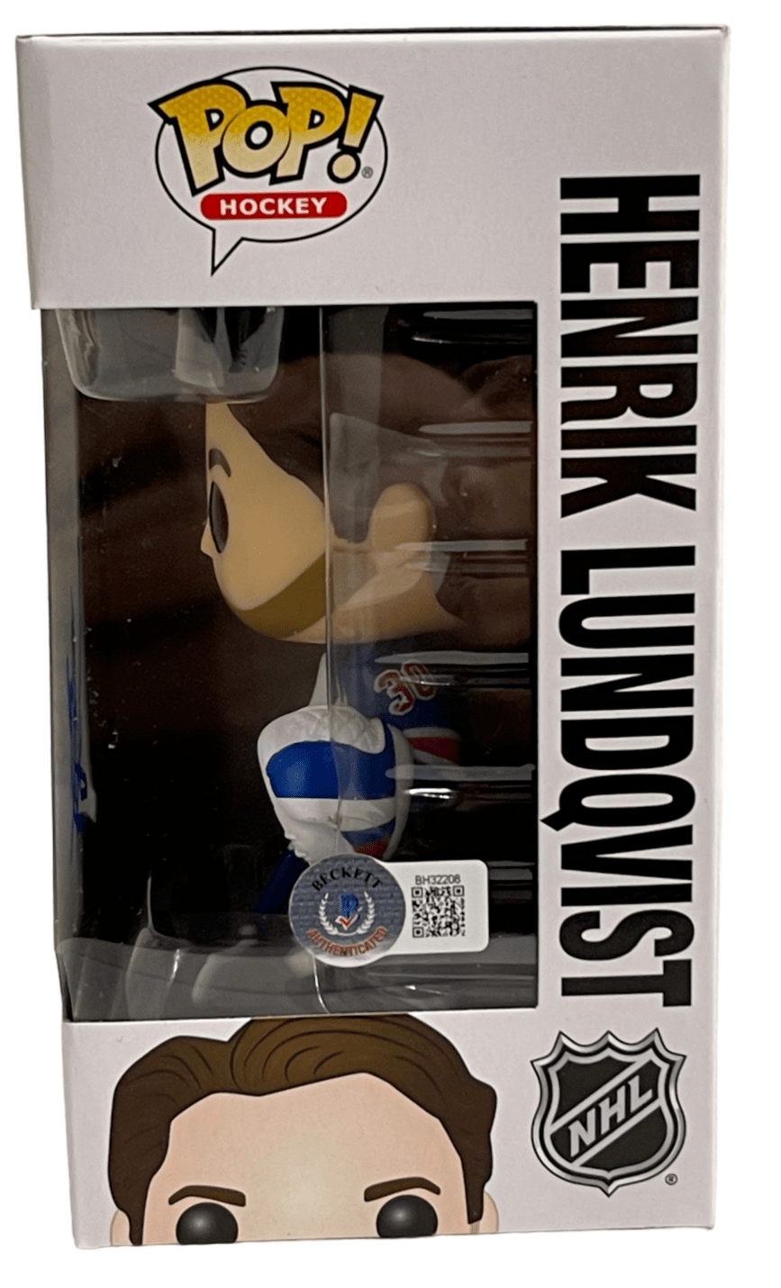 Henrik Lundqvist Signed NHL Funko Beckett COA - Detail View
