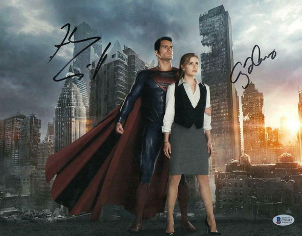 Henry Cavill & Amy Adams Authentic Autographed 11x14 Photo - Prime Time Signatures - TV & Film