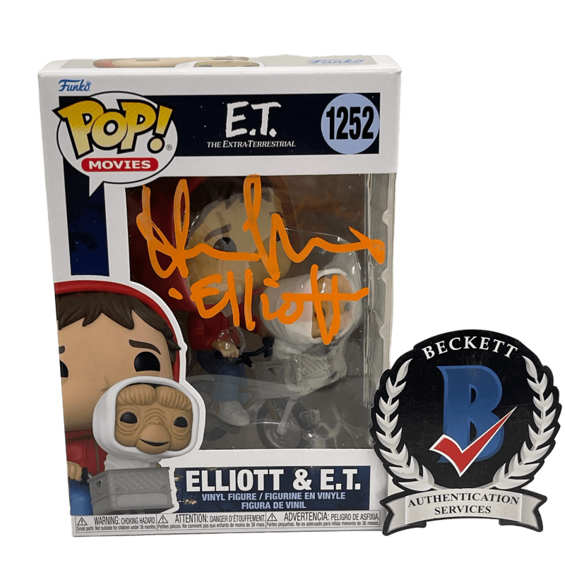 Henry Thomas Authentic Autographed Elliott & E.T. 1252 Funko Pop Figure #4