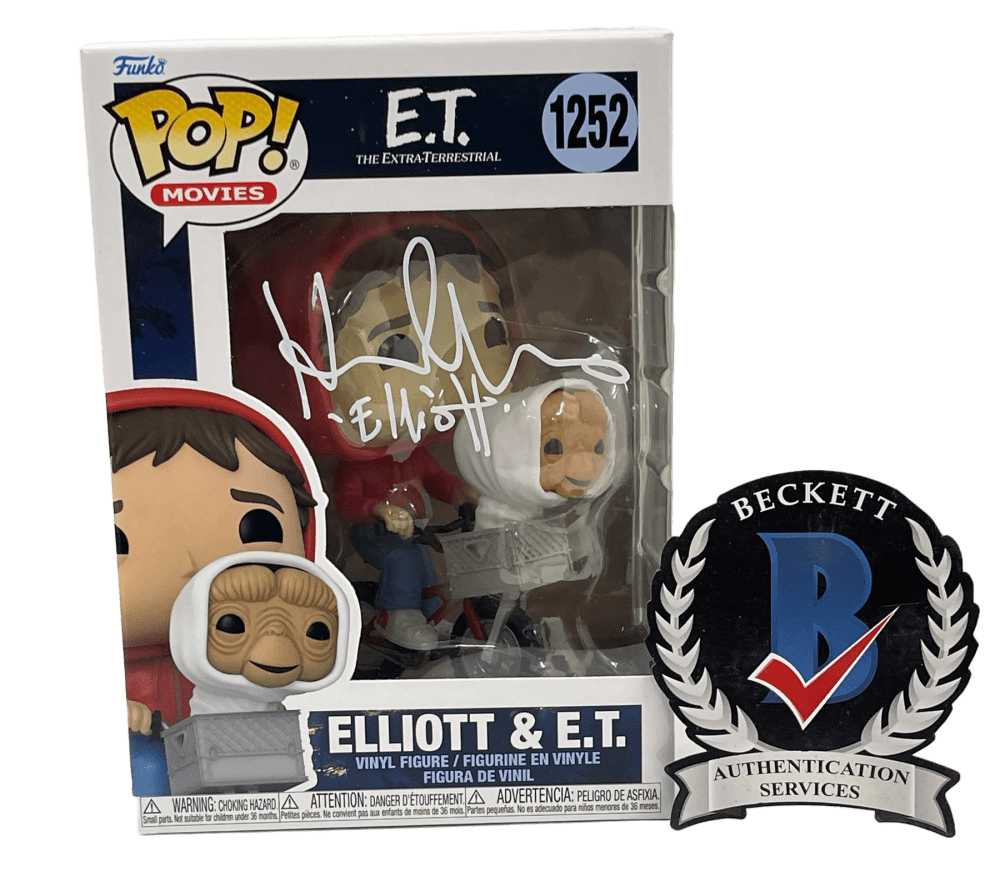 Henry Thomas Authentic Autographed Elliott & E.T. 1252 Funko Pop Figure #3