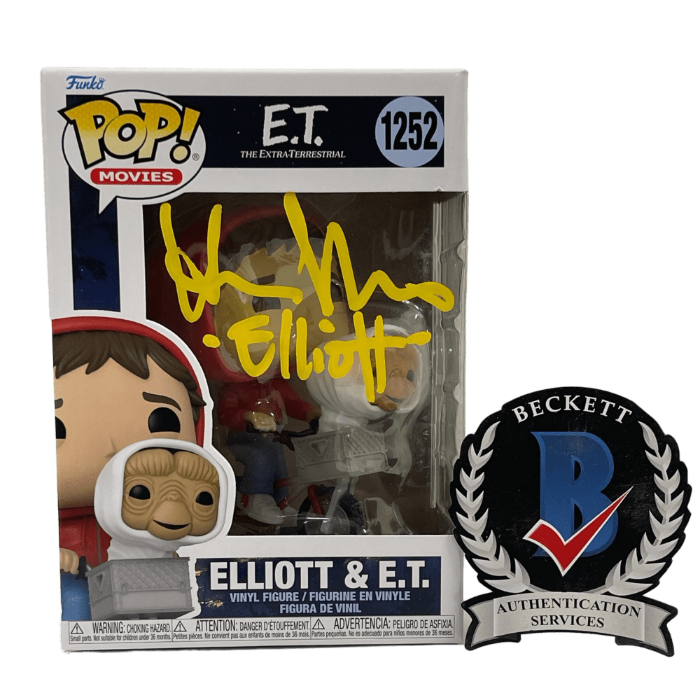 Henry Thomas Authentic Autographed Elliott & E.T. 1252 Funko Pop Figure #2
