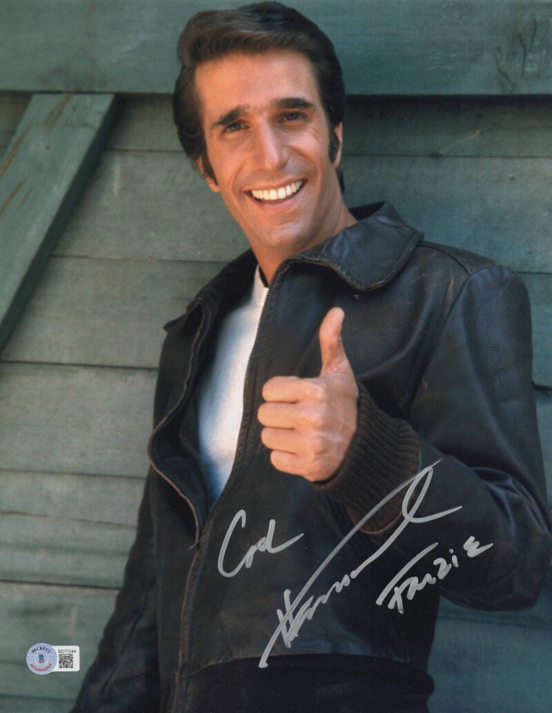 Henry Winkler Signed 11x14 Photo from Happy Days Beckett COA - Item #6