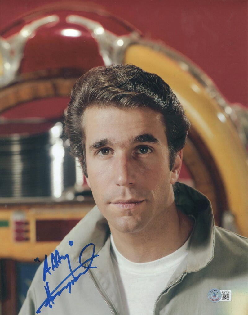 Henry Winkler Signed 11x14 Photo from Happy Days Beckett COA - Item #5