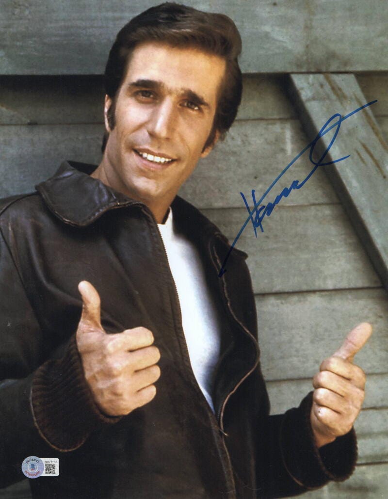 Henry Winkler Signed 11x14 Photo from Happy Days Beckett COA - Item #4