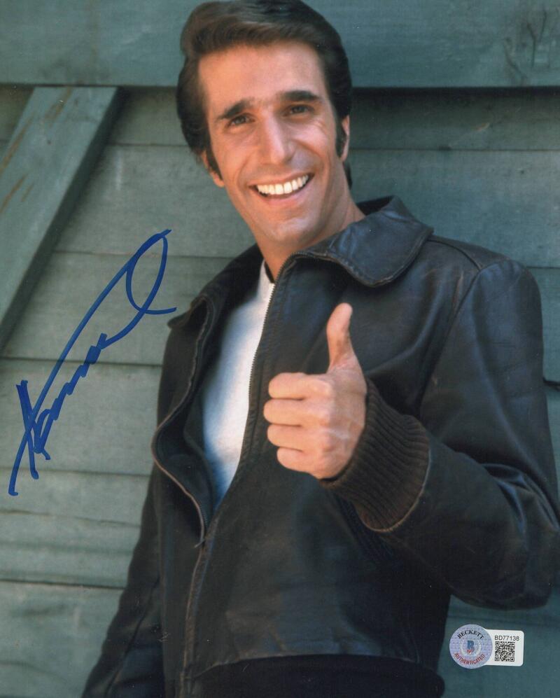 Henry Winkler Signed 8x10 Photo from Happy Days Beckett COA - Item #5