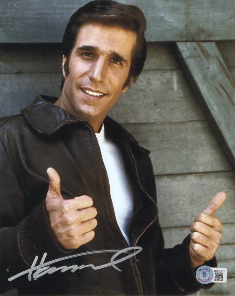 Henry Winkler Signed 8x10 Photo from Happy Days Beckett COA - Item #4