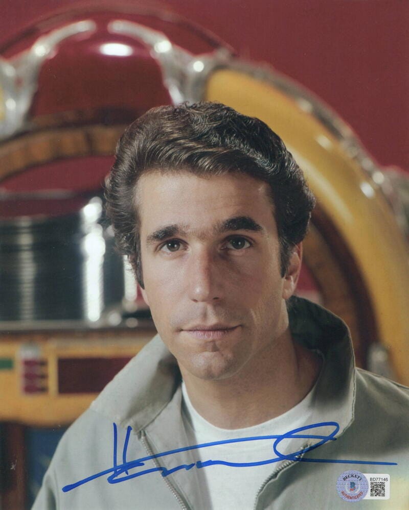 Henry Winkler Signed 8x10 Photo from Happy Days Beckett COA - Item #3