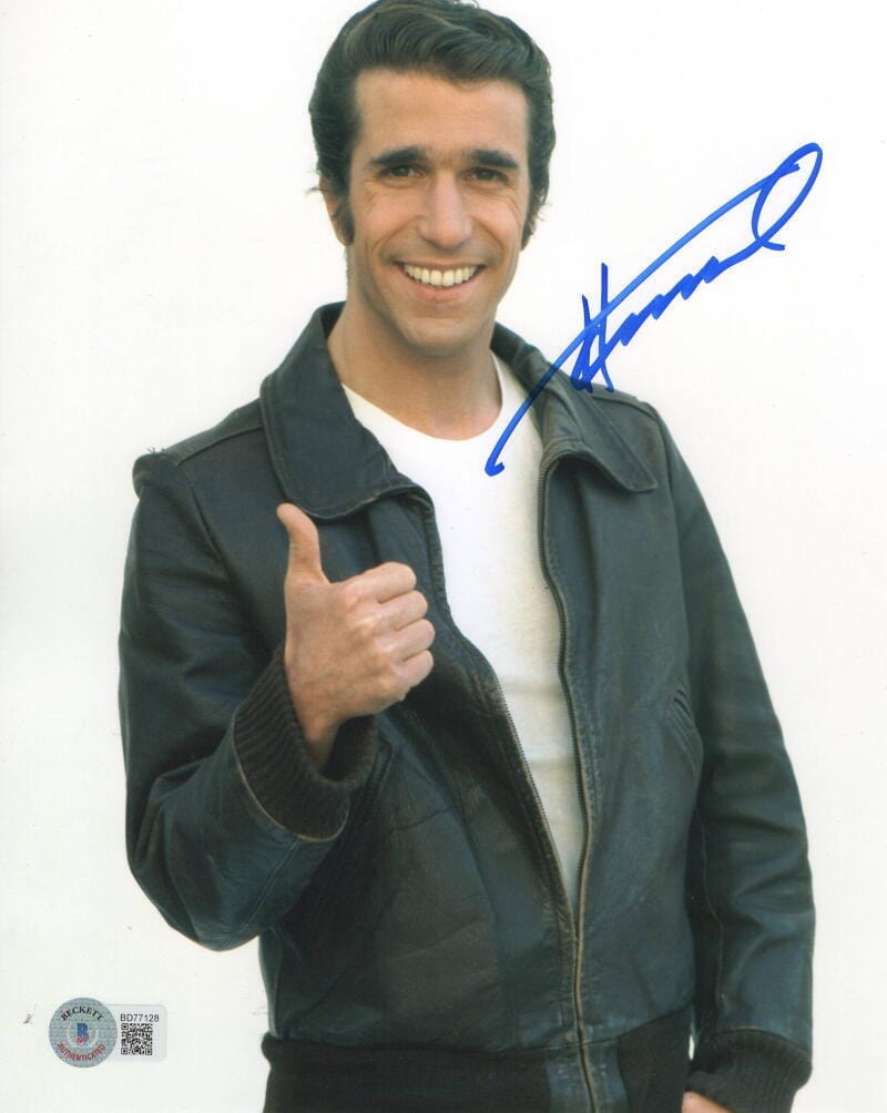 Henry Winkler Signed 8x10 Photo from Happy Days Beckett COA - Item #2