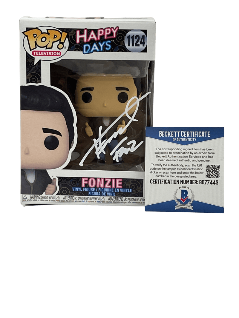Henry Winkler Authentic Autographed Happy Days 1124 Fonzie Funko Pop Figure