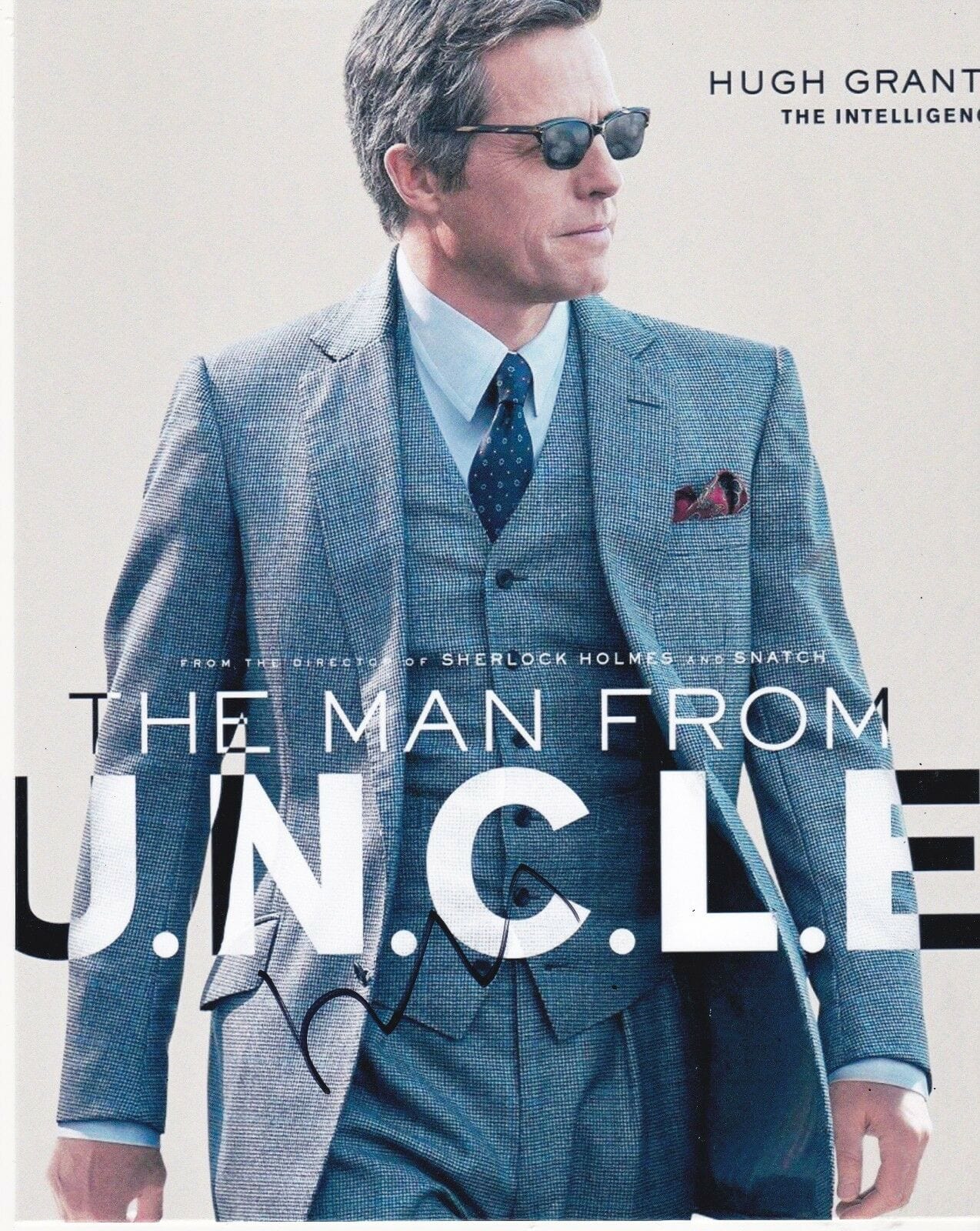 Hugh Grant Signed 8x10 Photo from The Man From U.N.C.L.E. Certified Authentic