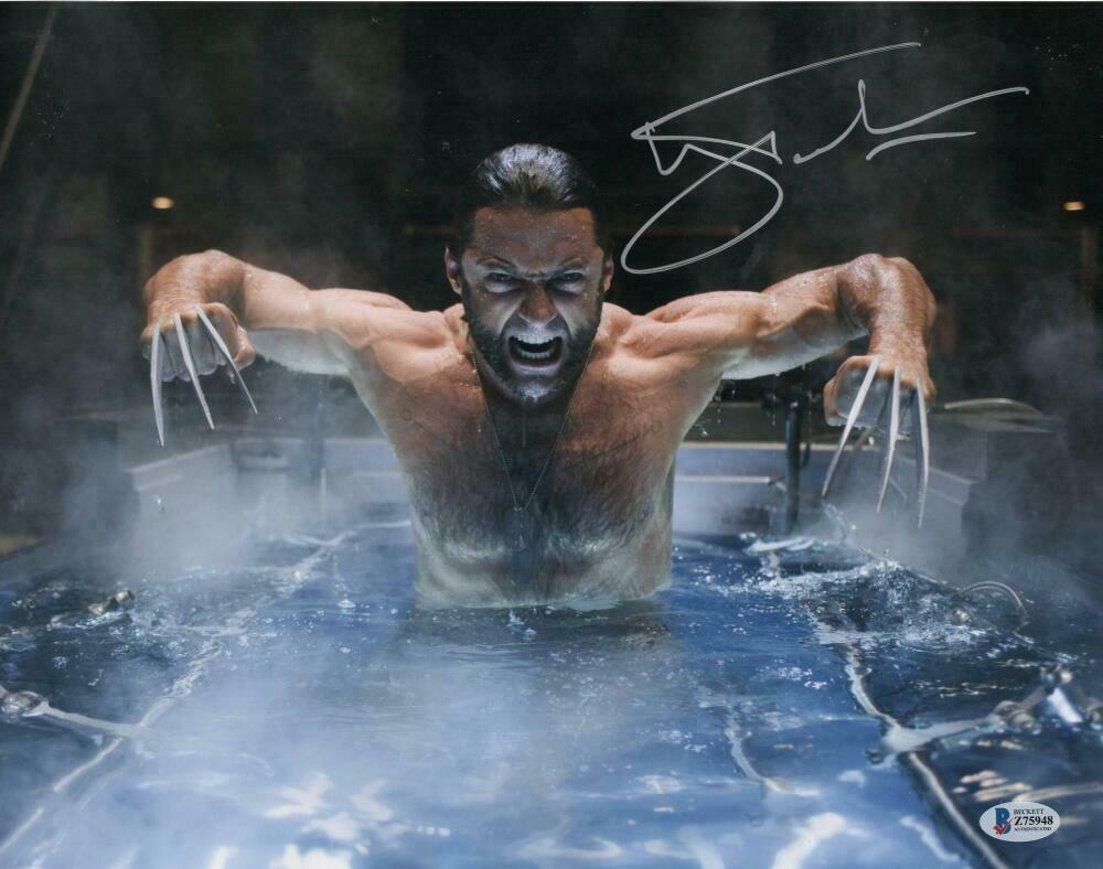 Hugh Jackman Signed 11x14 Photo from X-Men Beckett COA - Item #13