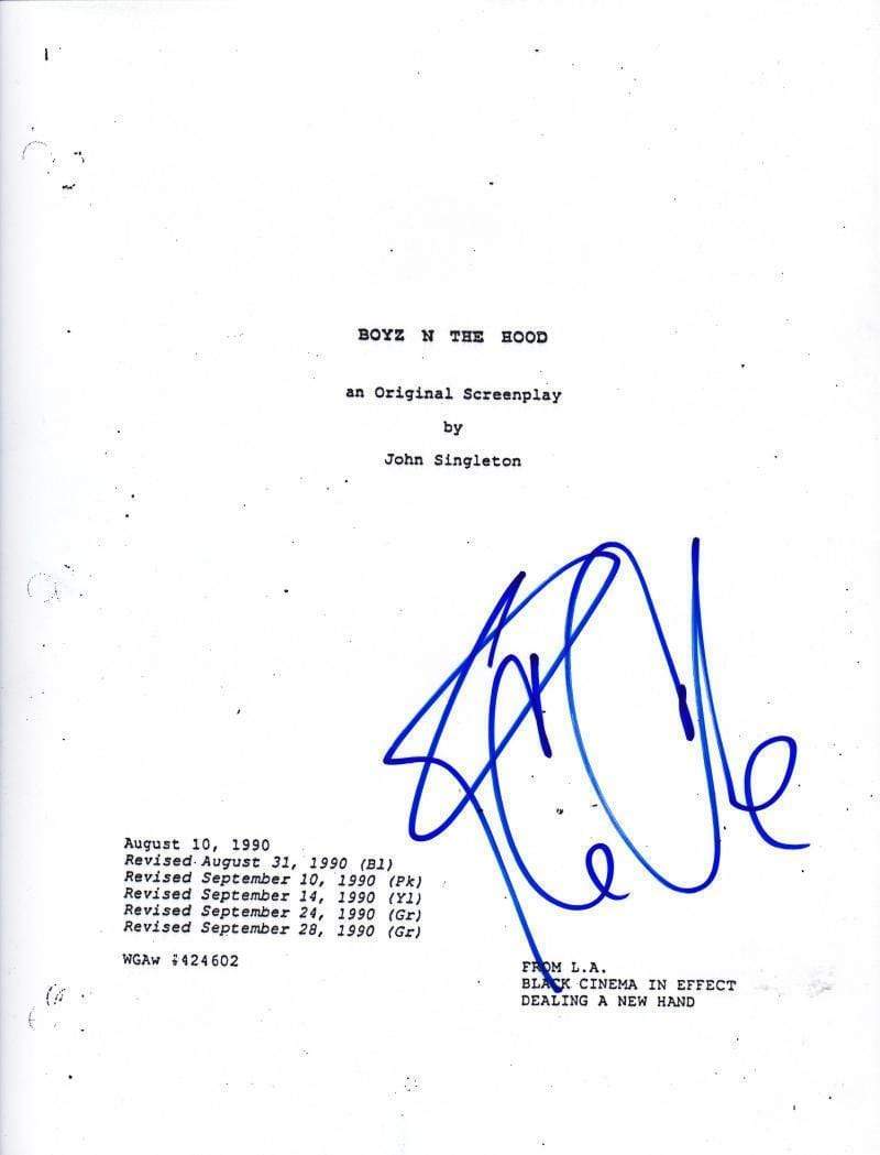 Ice Cube Authentic Autographed 'Boyz N The Hood' Script - Prime Time Signatures - TV & Film