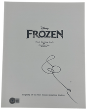 Idina Menzel Signed Script from Frozen Beckett COA
