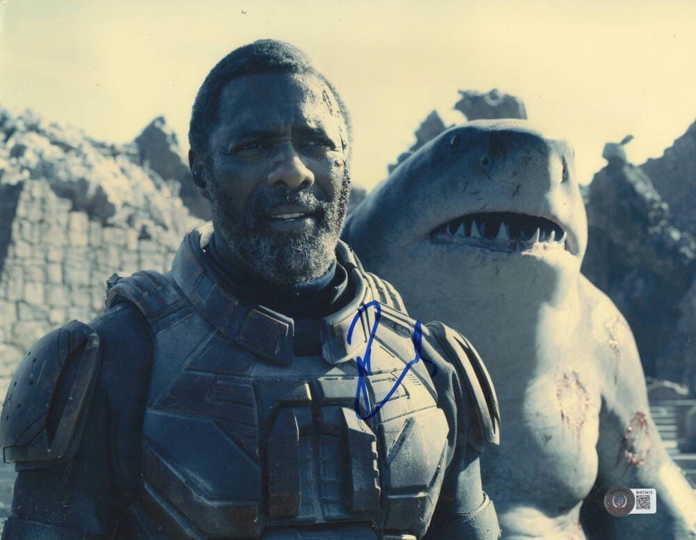 Idris Elba Signed 11x14 Photo from Suicide Squad Beckett COA
